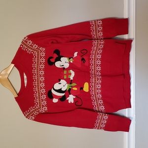 DISNEY Mickey Mouse & Minnie Mouse Sweater Size S